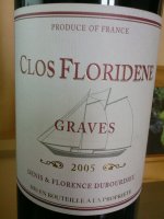Clos Floridène 2018 (Graves - red)