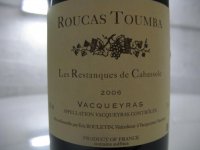Roucas Toumba - Les Restanques de Cabassole 2016 (Vacqueyras - red)