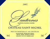 Château Saint Michel 1998 (Sauternes - sweet white)