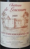 Château de Lescours 2018 (Saint Emilion Grand Cru - red)
