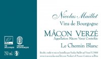 Domaine Nicolas Maillet - Mâcon Verzé - Le Chemin Blanc 2022 (Mâcon Villages - white)
