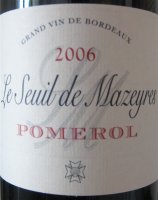 Le Seuil de Mazeyres 2021 (Pomerol - red)