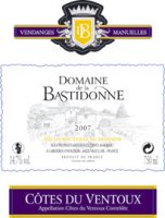 Domaine de la Bastidonne 2016 (Côtes du Ventoux or Ventoux - red)