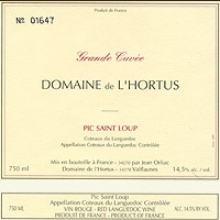 Domaine de L'Hortus - Grande Cuvée 2009 (Pic Saint Loup - red)