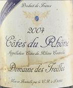 Domaine des Treilles 2015 (Côtes du Rhône (Méridionales) - red)