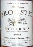 Château Broustet 2002 (Sauternes - sweet white)