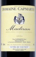 Cuvée du couvent- Capmartin 2002 (Madiran - red)