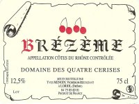 Domaine des Quatre Cerises, Brézème 2015 (Côtes du Rhône (Septentrionales) - white)