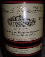 Château de Hautes-roches 2005 (Bergerac - red)