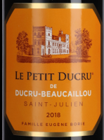 Le Petit Ducru de Ducru Beaucaillou 2019 (Saint Julien - red)