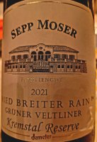 Sepp Moser - Ried Breiter Rain 1e Lage Grüner Veltliner Kremstal Reserve