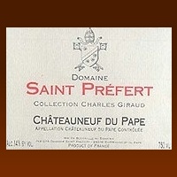Domaine Saint Préfert 2012 (Châteauneuf du Pape - white)