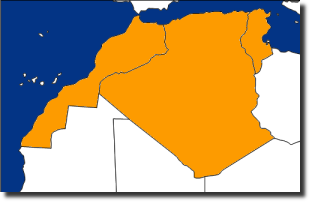 Map for North Africa