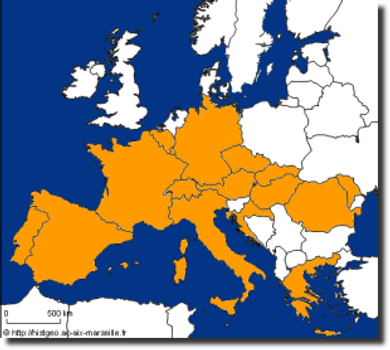 Carte pour Europe