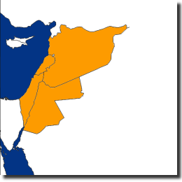 Map for Middle East