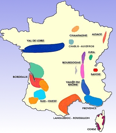 regions of france. France, regions and areas