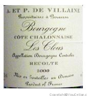 Domaine A. et P. De Villaine - Les Clous