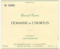 Domaine de l'Hortus Grande Cuvée