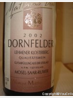Dornfelder Lehmener Klosterberg Qualitatswein