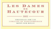 Les Dames de Hautecour - Chasselas sur lie