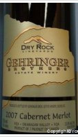 Gehringer Brothers, Dry Rock Cabernet Merlot