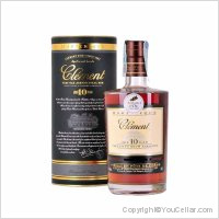Clément - 10 ans d'âge - Très vieux rhum agricole - 44%